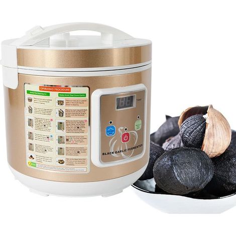 5L Fermenteur d'ail noir - Fermenteur d'ail noir entièrement automatique - Intelligent - 90W - 12-15 jours - Réservoir de fermentation intelligent pour ail noir - Fermenteur automatique (1/5)