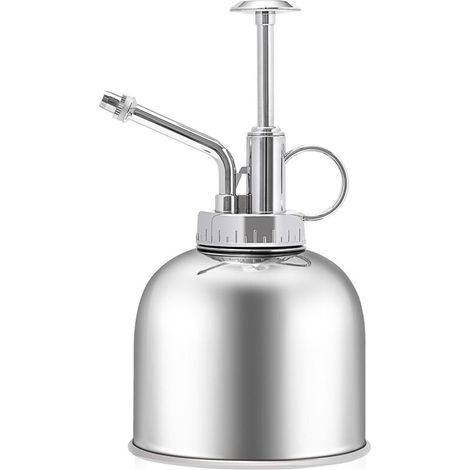 Bardusch-Brumisateur rétro 300 ml – pompe manuelle – acier inox – plantes/fleurs/bonsaï – intérieur/extérieur (1/5)