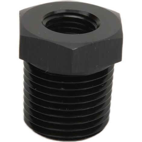 1/4 NPT-Außengewinde auf 1/8 NPT-Innengewinde Schwarzer Kfz-Reduzieradapter