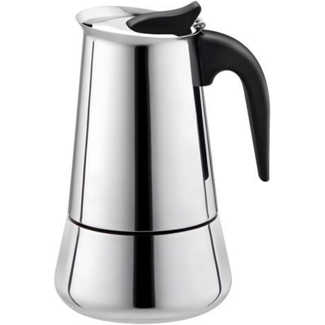 Espressomaschine, Herdkanne, Espressomaschine, italienische Kaffeemaschine, 300 ml Edelstahl (1/5)