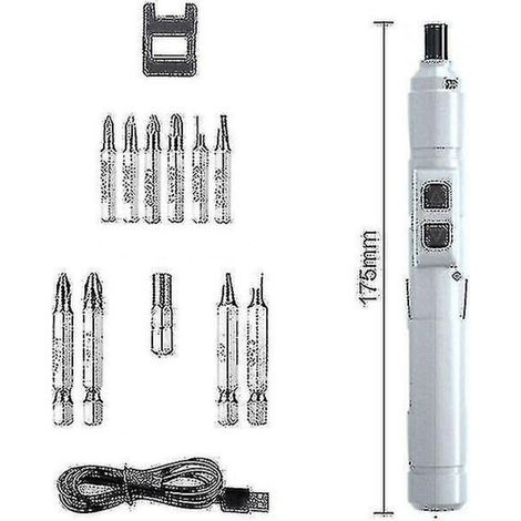 Cordless screwdriver, 3.6v rechargeable screwdriver tools with (1/4)
