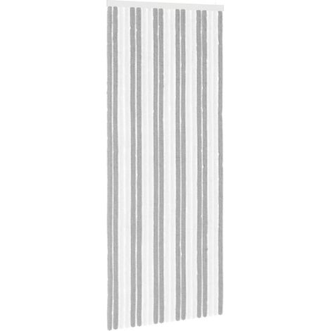 vidaXL Tenda per insetti in chenille Grigio e Bianco 90 x 220 cm