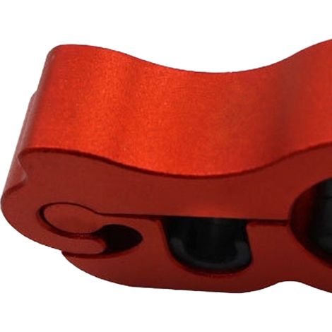 Antivol de guidon en aluminium CNC pour moto, scooter, quad, cyclomoteur, motocross, quad, rouge (1/5)