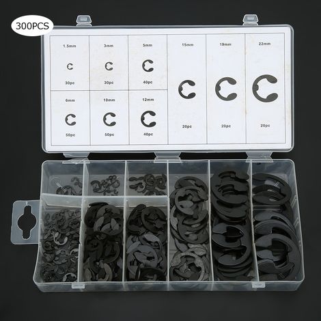 Anneaux de retenue en acier au carbone noir, anneaux de retenue internes pour installations électriques, accessoires flexibles pour machines (1/5)