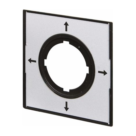 Plaque commutateur 4 positions sans inscription EATON M22-XCK1