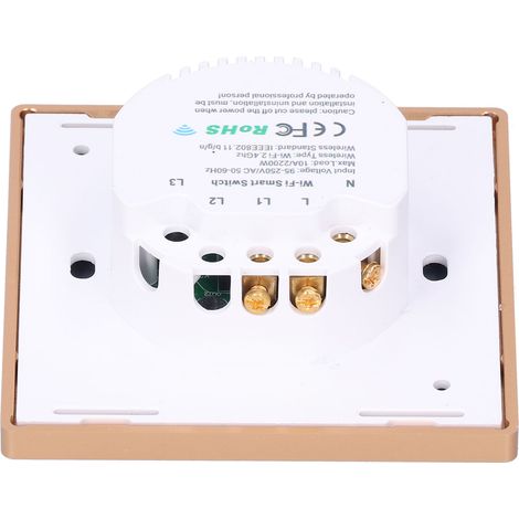 Intelligenter 2200-W-Schalter, britischer Standard 95–240 V Wechselstrom, WLAN-Fernbedienung, Berührungsschalter S103-1 (1/5)