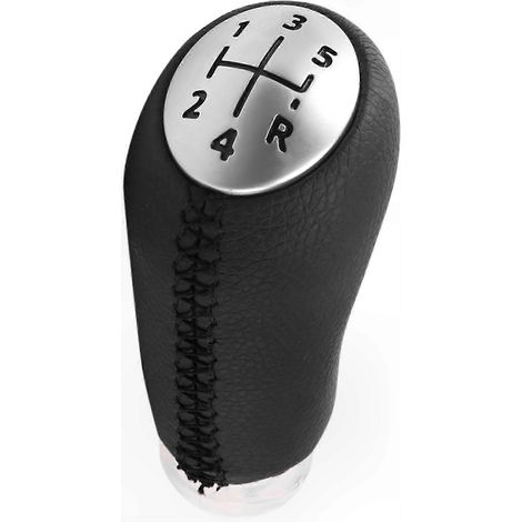 Pommeau de levier de vitesse gainé de cuir, compatible avec plusieurs modèles de véhicules (2003-2009). (1/5)