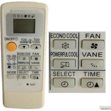 REMPLACEMENT MITSUBISHI ELECTRIC CLIMATISEUR TÉLÉCOMMANDE KM04F KM09A MSH-26SV MSH-30SV MP02AB