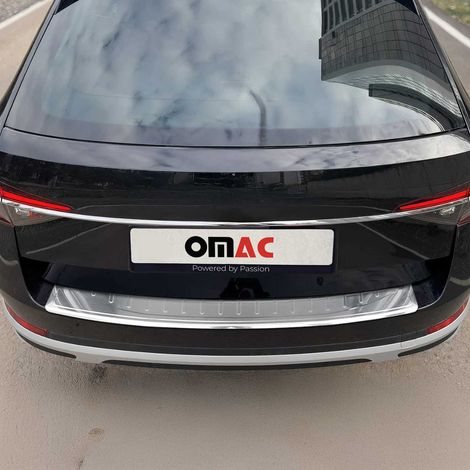 OMAC Ladekantenschutz Stoßstangenschutz für Skoda Superb III Kombi 2015-2019 Pre-FL – Edelstahl Chrom (1/5)
