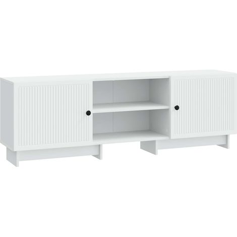 vidaXL Meuble TV Blanc 150 x 31 x 50 cm Bois d’ingénierie