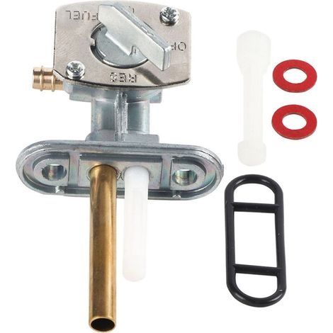 Robinet d'Essence Neuf pour Réservoir de CarburantJINFGERNECompatible KDX200, KDX220, KDX250, Durable et Facile à Installer