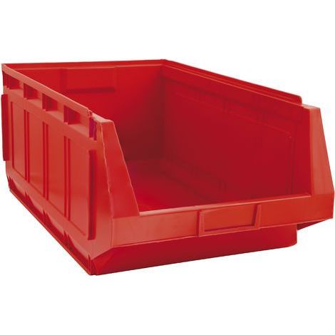 Contenitore sovrapponibile componibile "C505-S" ad incastro in PEHD - Rosso - Mobil Plastic (1/3)