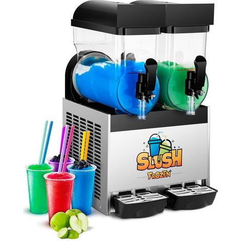 Machine à granitas - Royal Catering - capacité : 2 x 12 litres - Puissance : moteur de 770 W (1/5)
