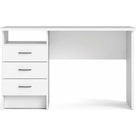Fula Schreibtisch 3 Schubladen weiss. (1/5)