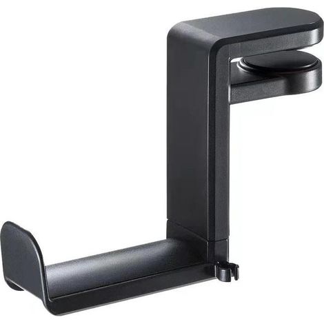 Support pour casque avec support pivotant à 360° + pince à ressort réglable, support pour casque de bureau (1/5)
