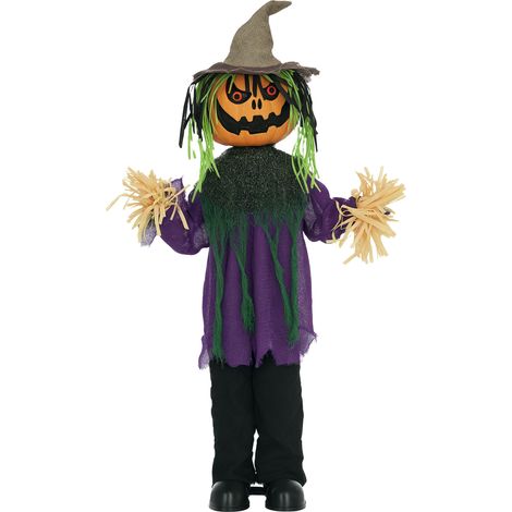 HOMCOM Pumpkin Halloween Animatronic Prop for Indoor Outdoor Decoration (1/5)