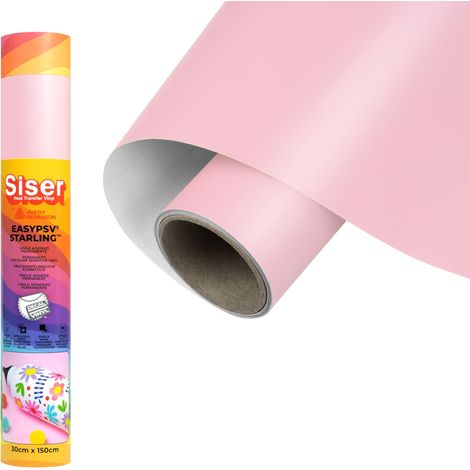 Film adhésif permanent Rose Cerise 150 x 30 cm, Pour personnaliser des objets et des surfaces rigides, Compatible avec traceur de découpe, Lavable au lave-vaisselle (1/5)