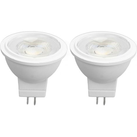 Ortviai Ampoule LED MR11 GU4 3 W 110 V – 2 unités, haute luminosité, dissipation thermique rapide, pour éclairage extérieur et intérieur