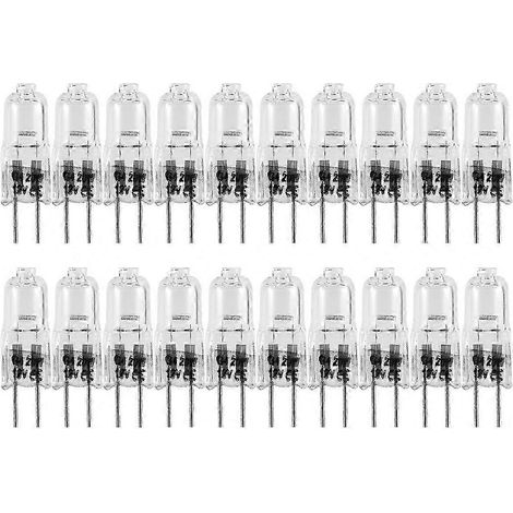Lot de 20 ampoules halogènes G4, 20 W, 12 V, pour divers luminaires (1/5)