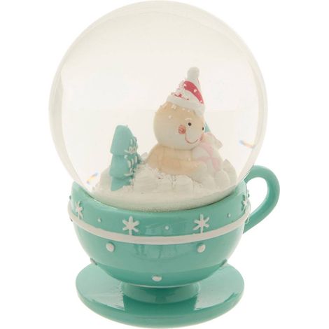 Tazza a forma di globo di neve verde 100 mm - Atmosphera créateur d'intérieur