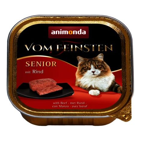 Nassfutter für Katzen ANIMONDA Vom Feinsten Senior Rind 25x100g