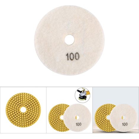 100 mm 4" Nassschleifscheibe/Polierpad für Granit, Marmor und Stein (Körnung 100) (1/5)