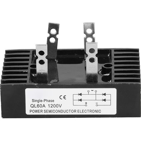 Dreiphasen-Diodengleichrichter, Hochleistungs-Brückengleichrichtermodul für elektrische Geräte, 1200 V, 60 A (1/5)