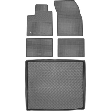 Juego de alfombrillas de goma para Ford Focus IV Kombi de 2019 + alfombrilla para el maletero. (1/5)