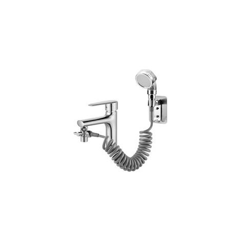 Ensemble Pommeau Douche pour Lavabo, Douchette de Salle de Bain, Tuyau Télescopique, Parfait pour Laver les Cheveux ou Nettoyer le Lavabo