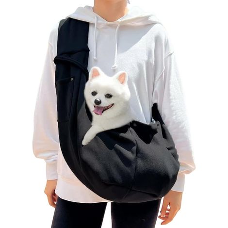 Hunde- und Katzentransporttasche – 1 Stück – Atmungsaktives Material – Verstellbar und sicher – Ideal für Reisen und U-Bahn – Bis zu 7,5 kg (1/5)
