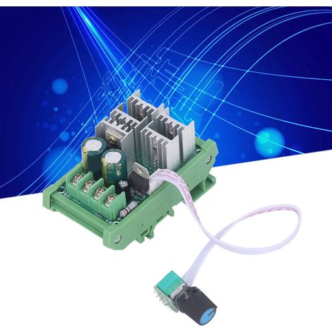 Module de commande de vitesse pour moteur CC 12 V, 24 V, 36 V et 55 V, montage sur rail DIN, régulation de courant PWM 40 A (1/5)