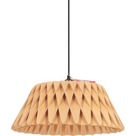 Lámpara colgante - natural - MAZE - madera - Ø 46cm - E27 - 3490E (1/4)