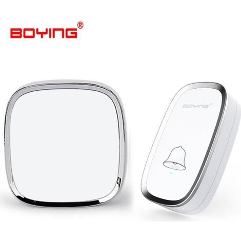 Sonnette de Porte - Kit de Carillon Sans Fil Etanche - 36 Sonneries - Blanc-Ywey (1/4)