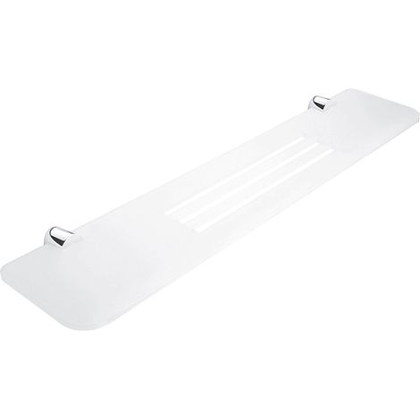 Nimco Bormo étagère de salle de bain avec trous, blanc mat, 60 cm BR X360-26 (1/3)