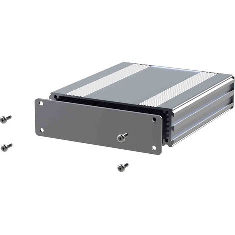 Boîtier d'instrumentation RS PRO en Aluminium anodisé Argent, dim. ext. 220 x 108.5 x 30mm ( Prix pour 1 )