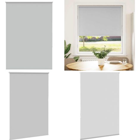 vidaXL Verdunkelungsrollo Hellgrau 110x150cm Stoffbreite 105,7cm (1/5)