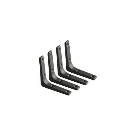 Pcs Equerre Etagere Murale Charge Lourde, Fixation Flottante Support pour Salon Chambre Cuisine, Support Etagère Murale en Métal, 100 x 100 x 20mm Noir