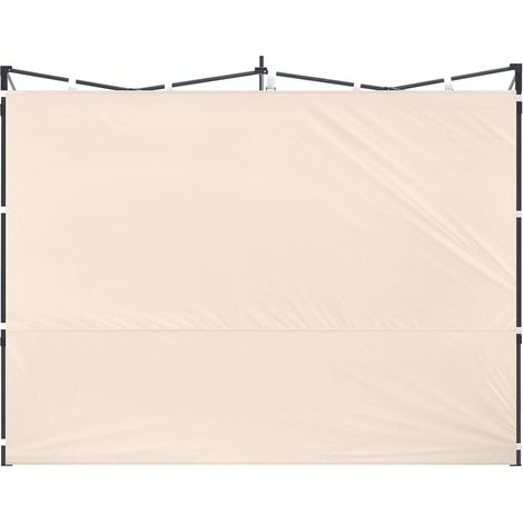Voile latérale kaki – Panneau instantané – Gazebo démontable – Anti-UV – Occultation – Extérieur (1/2)