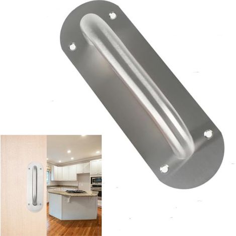Stück Türgriff aus Edelstahl robuster Schiebetürgriff Schiebetürgriff feuerfester Türgriff für den gewerblichen Bereich ovaler Griff 65 mm × 200 (1/5)