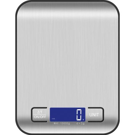 Petite balance de cuisine électronique, haute précision, usage domestique, acier inoxydable, pour boulangerie, cuisine, 10 kg AQUAFORGE (1/5)