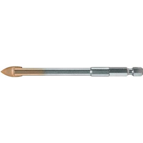 Alpen Glasbohrer Spezialbohrer 1/4"-Sechskantschaft Länge 100mm Bohrer ø 4mm HM (1/4)