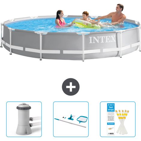 Prism Frame Pool Rund - 366x76 cm - 4-teilig SCB82 (1/4)