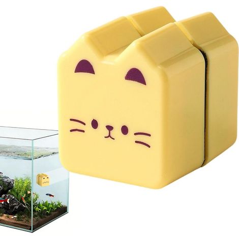 Nettoyeur magnétique pour aquarium – Outil de grattoir d'algues, brosse de nettoyage d'aquarium, grattoir à verre avec design flottant, outil de nettoyage double face, kit d'entretien d'aquarium pour (1/5)