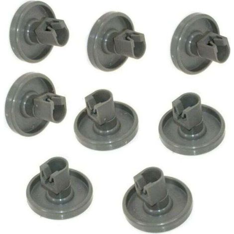 Ruote per lavastoviglie – 8 ruote per cestello inferiore – Faure, Zanussi, AEG, Electrolux, Ikea, diametro 25 mm – Crezuo