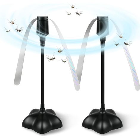 Ventilatore antimosche, confezione da 2, lama repellente per interni ed esterni per tenere lontane le mosche dal tavolo, ventilatore repellente per zanzare per cene, picnic e barbecue a casa (1/5)