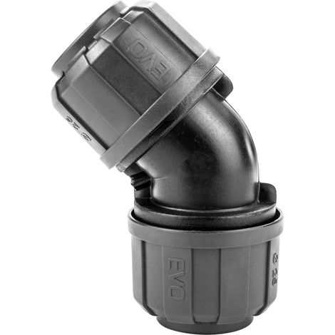 Coude composite ø20mm à 45° pour réseau d'air comprimé - KR 7000 - CLAS Equipements