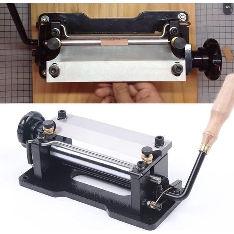 Machine de fendage manuelle pour cuir - Machine de fendage manuelle - Outil pour cuir - Machine à fendre soi-même - Plante cuir 2410.57cm (1/5)
