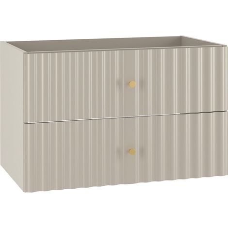 Waschtischunterschrank 80cm Izae mit 2 Schubladen, Kaschmir (1/5)