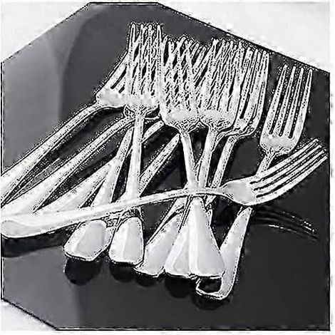 Fourchette lot de 12 acier inoxydable usage quotidien (1/4)