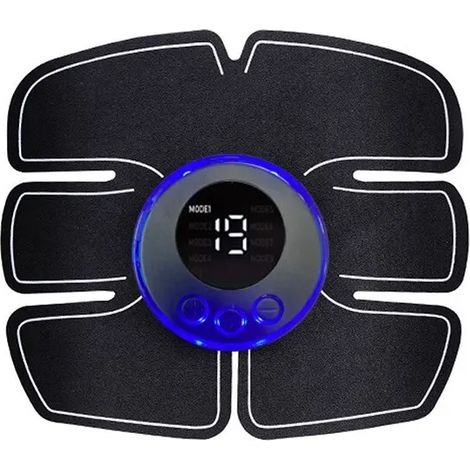 EMS-Elektronik-Muskelstimulator, USB-aufladbar, Fitness- und Abnehm-Massagegerät für die Bauchmuskulatur – AquaForge